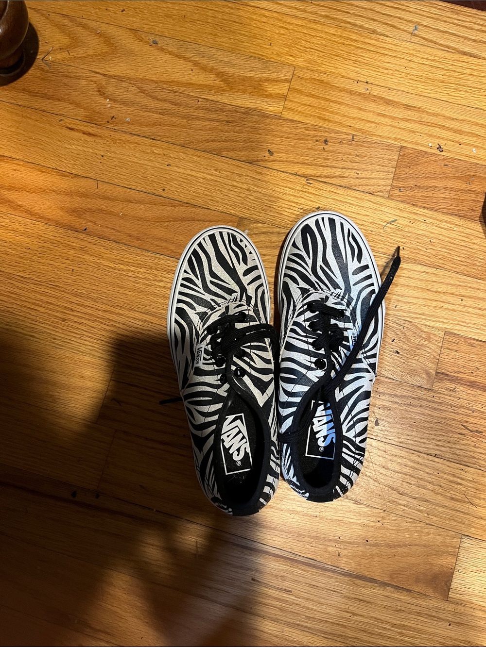 Vans Zebra Canvas Lace-Up Sneakers - Black & White